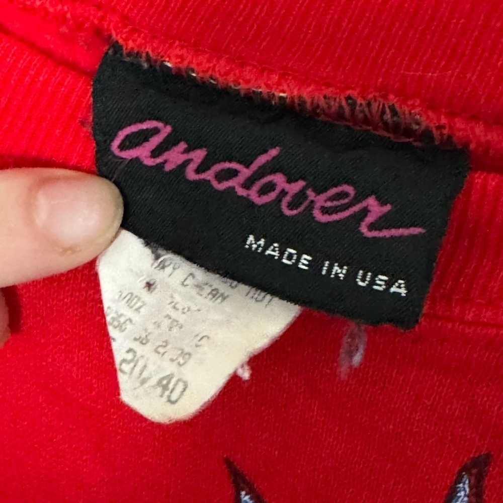 Vintage Andover Christmas sweater Red size Large - Picture 3 of 4